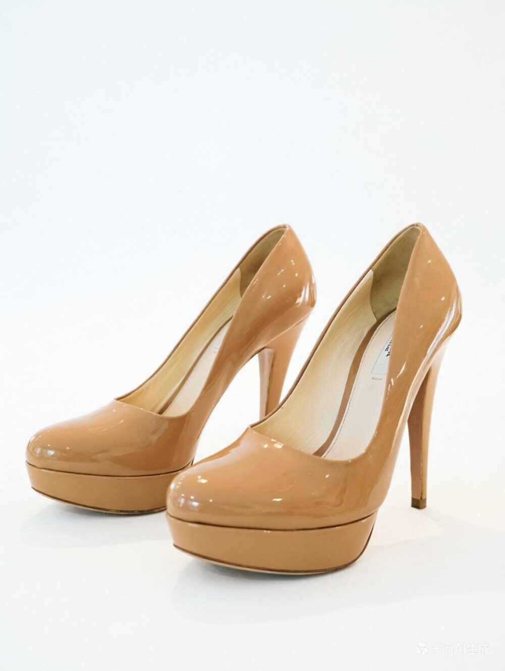 Prada beige patent pump